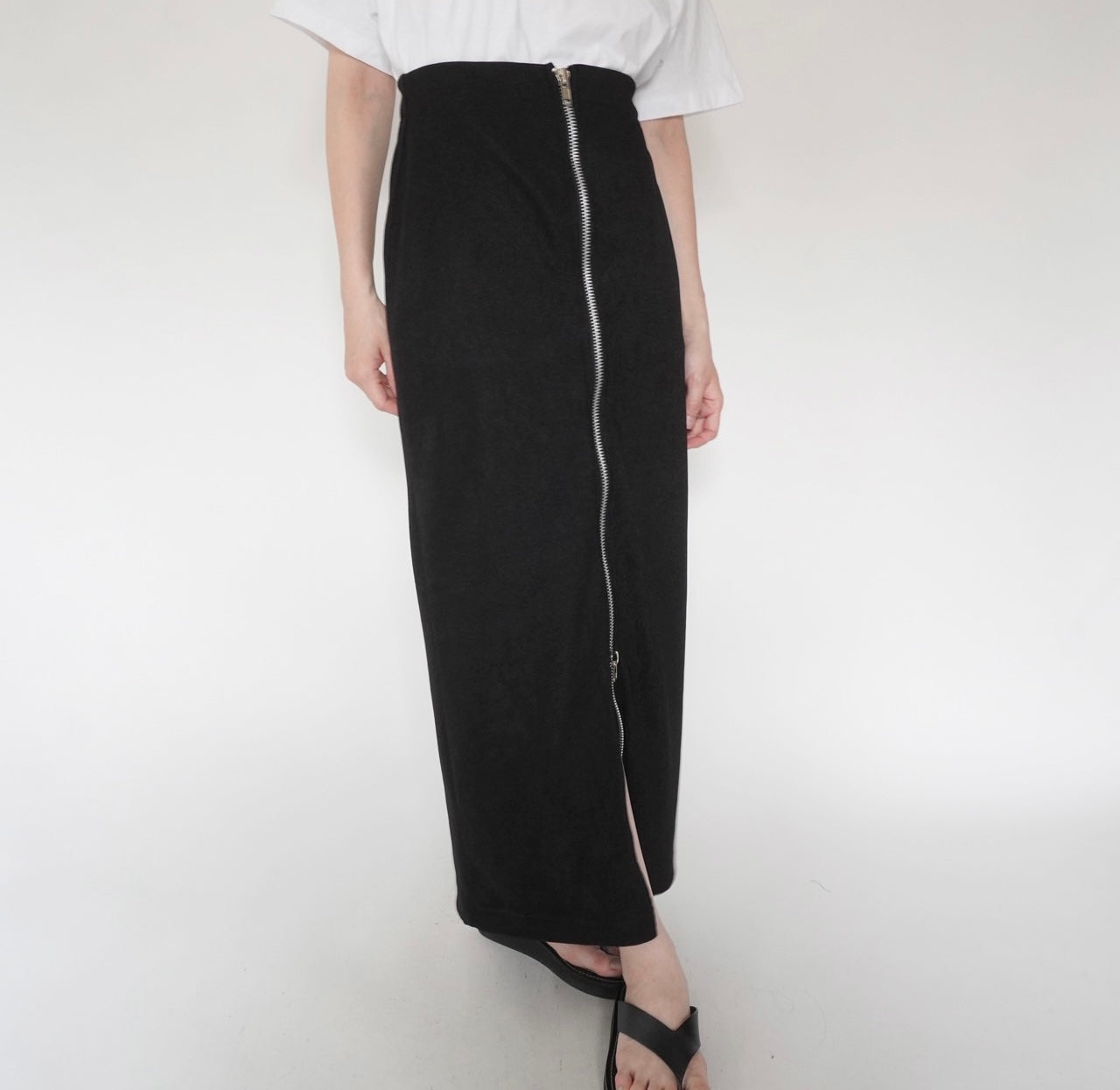 90s ZIP Design Skirt Made in USA