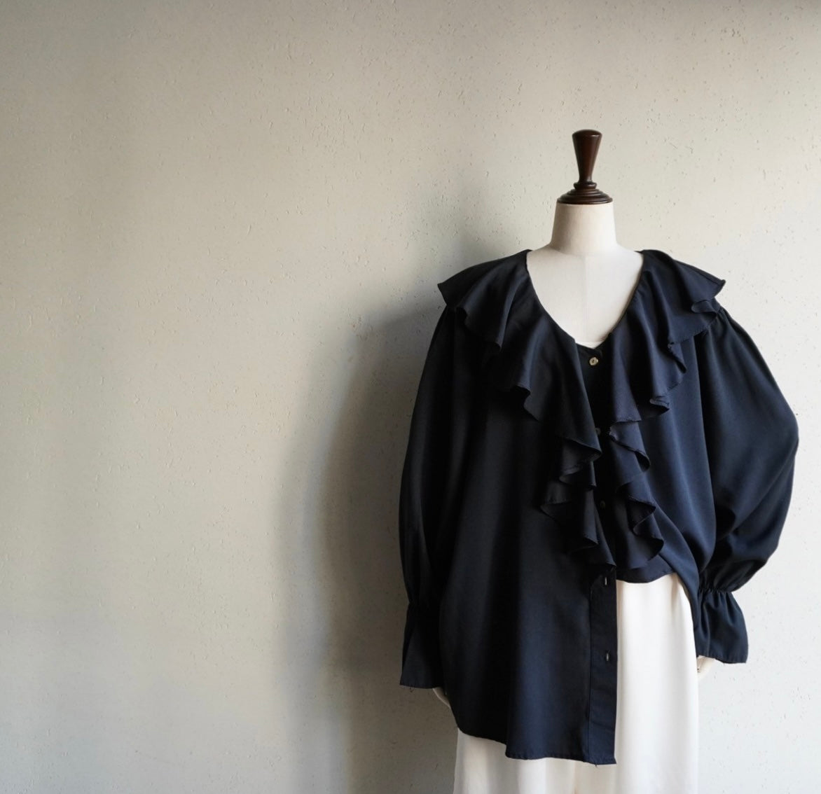 90s Ruffle Blouse Made in USA