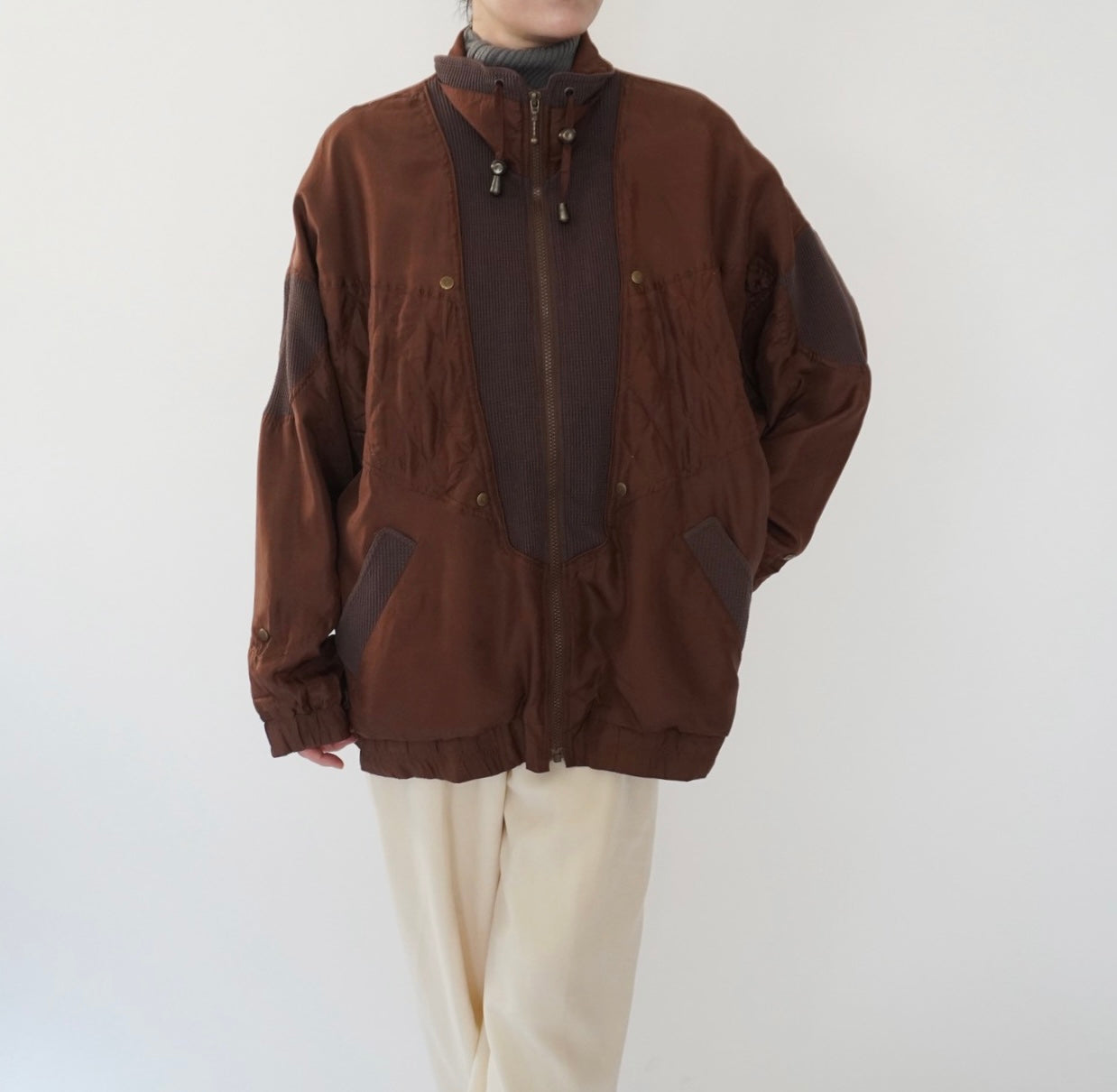 90s Silk Design Light Jacket