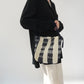 40s Woven Striped Bag