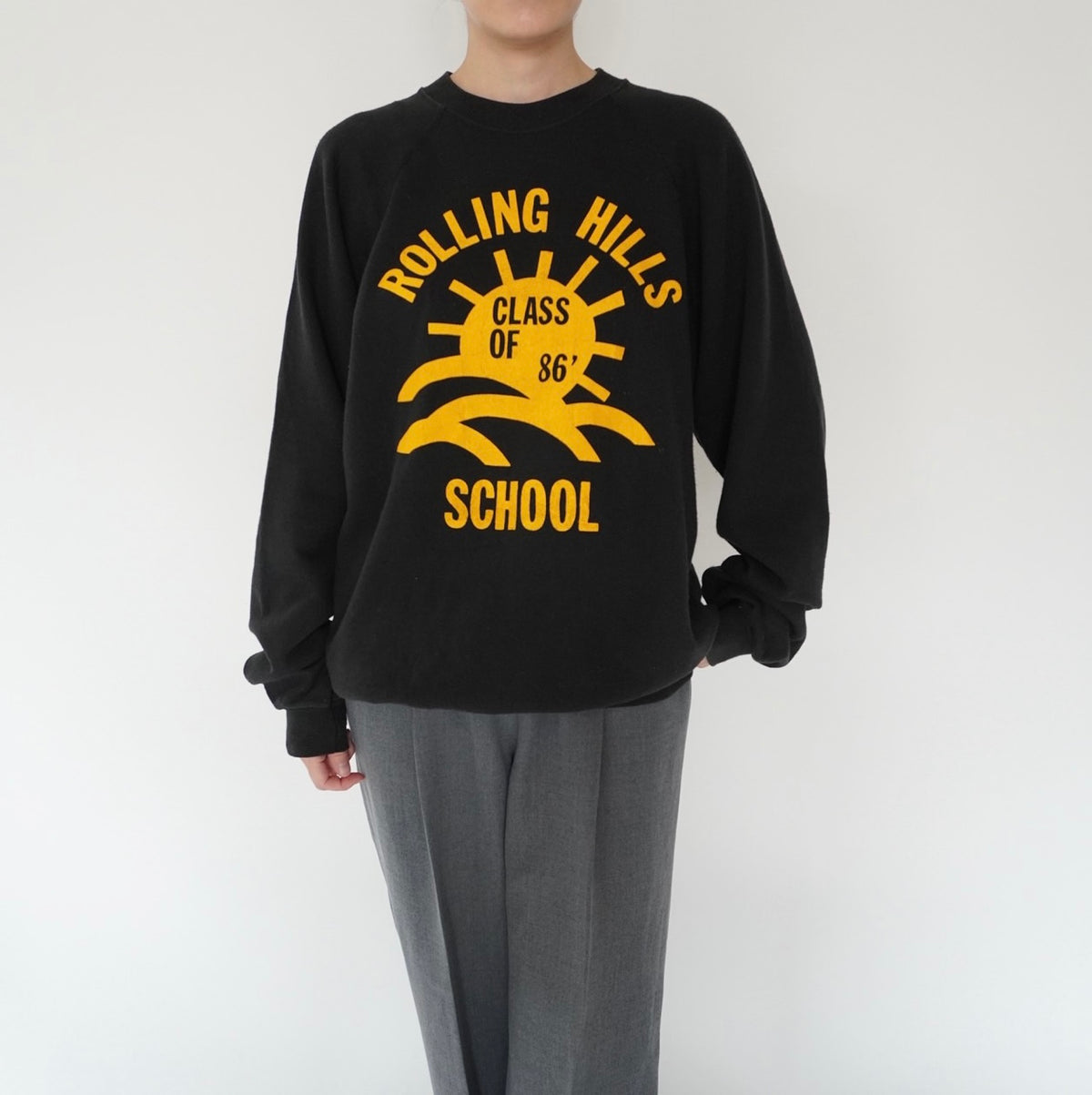 80s Printed Sweater Made in USA