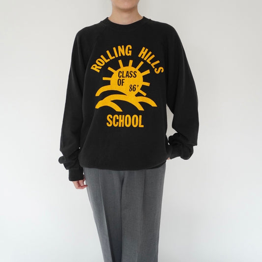 80s Printed Sweater Made in USA