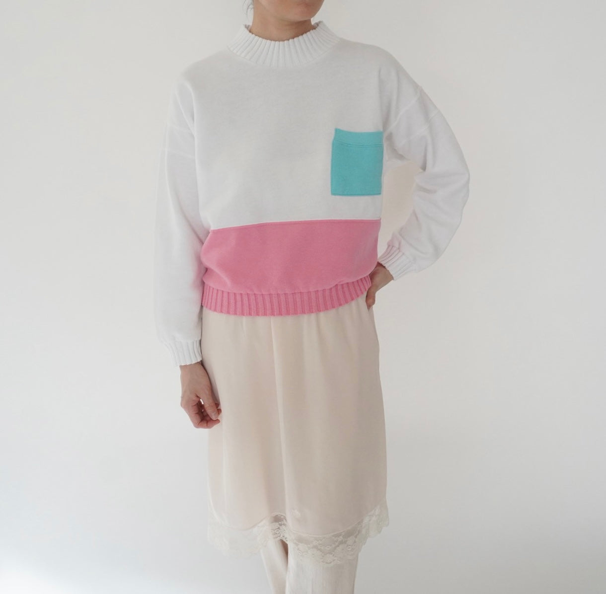 80s Pocket Sweater Made in USA