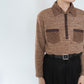 90s Brown Design Top