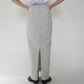 90s Zip Design Maxi Skirt