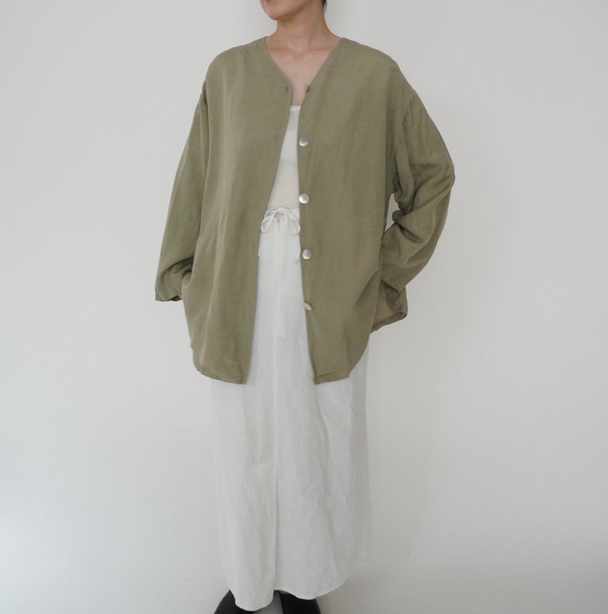 90s Light Khaki Blouse,Jacket