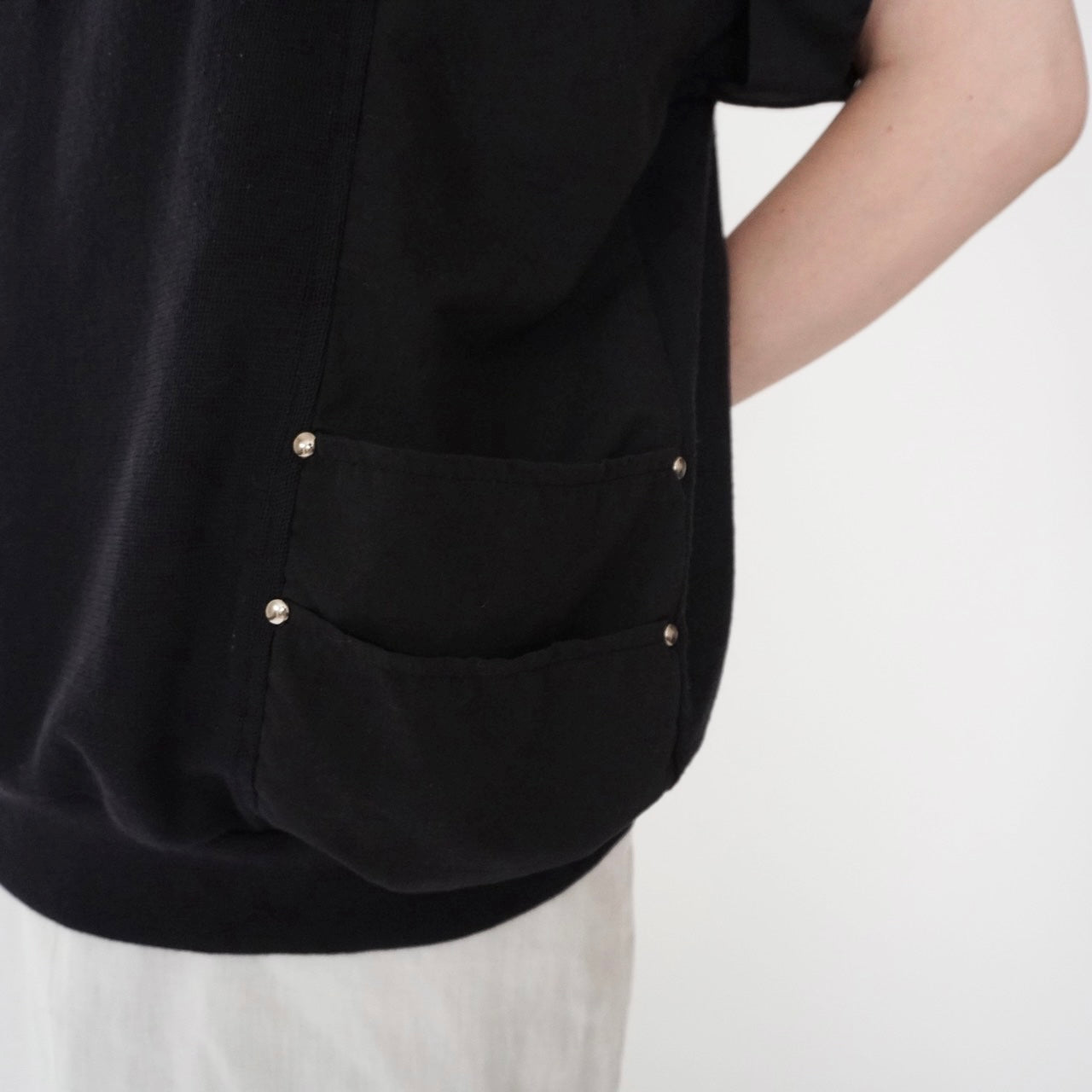 90s Black Design Top