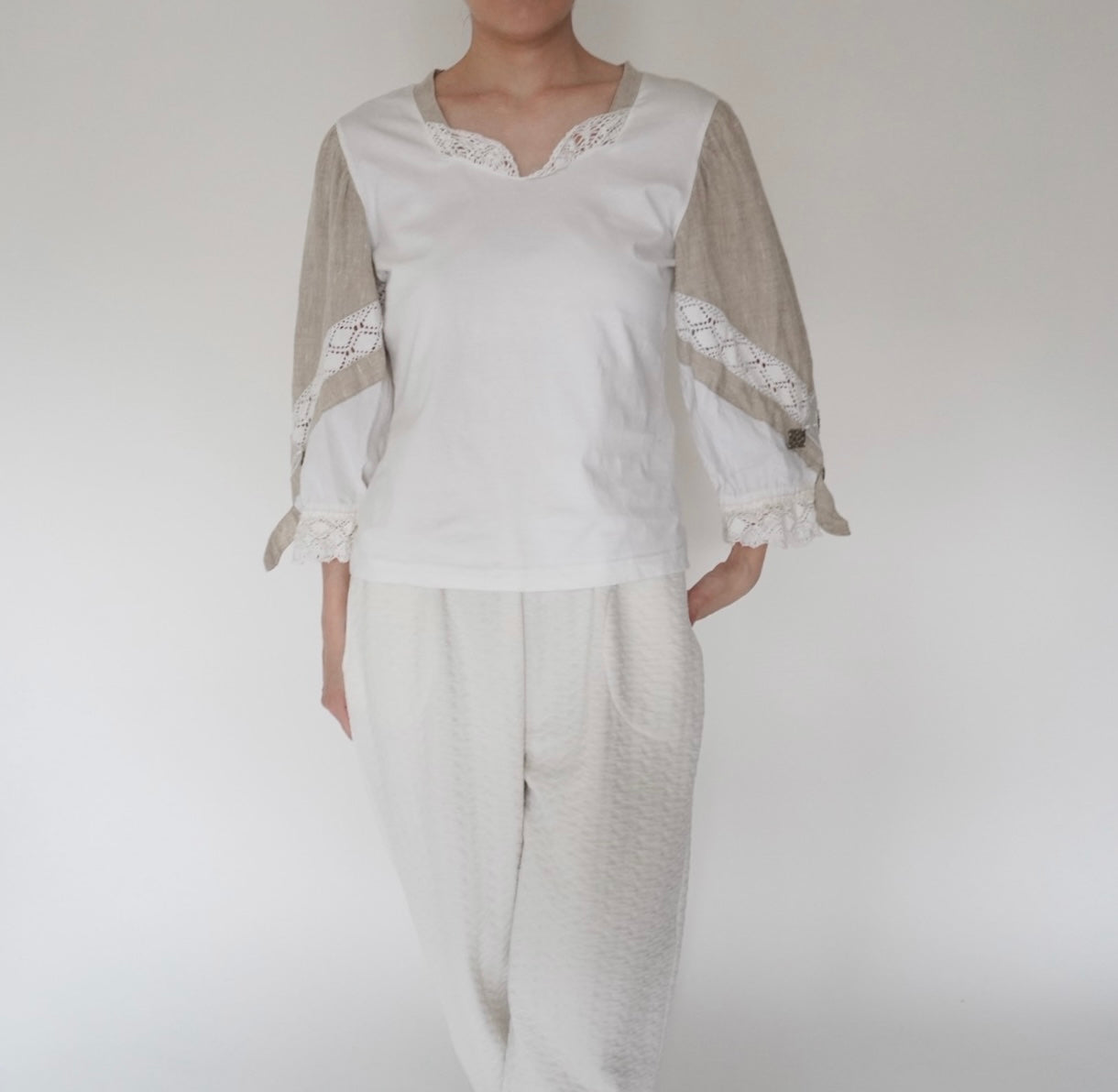 90s EURO Lace Design Top