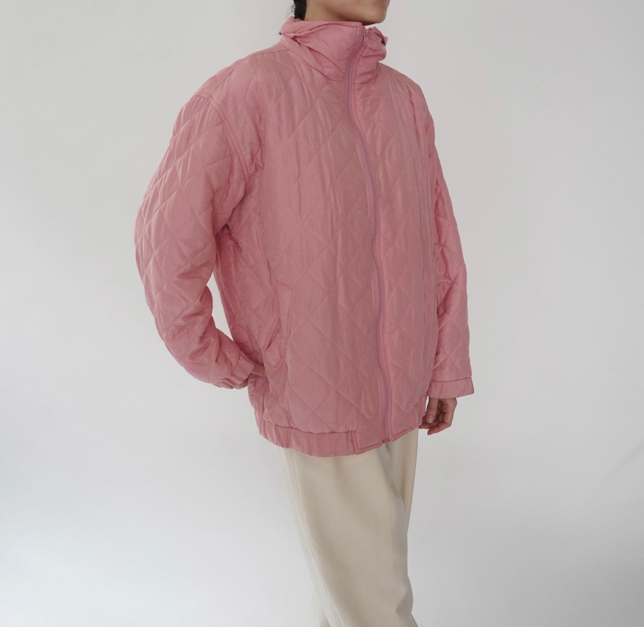 90s Silk Quilted Jacket