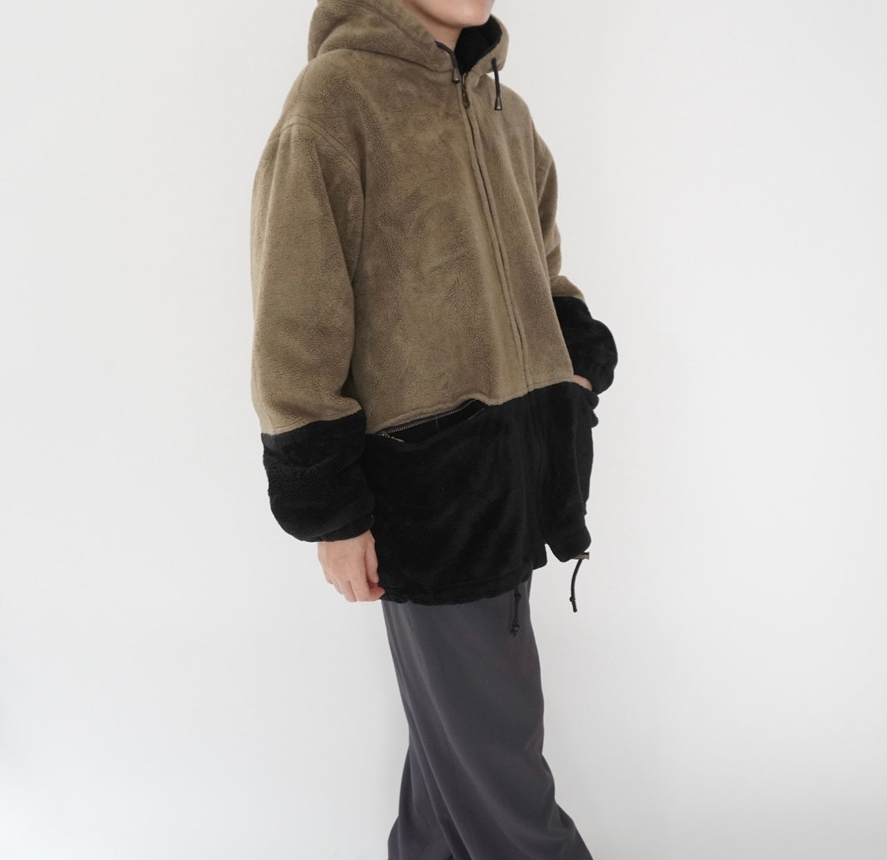 90s Two Tone Fleece Jacket