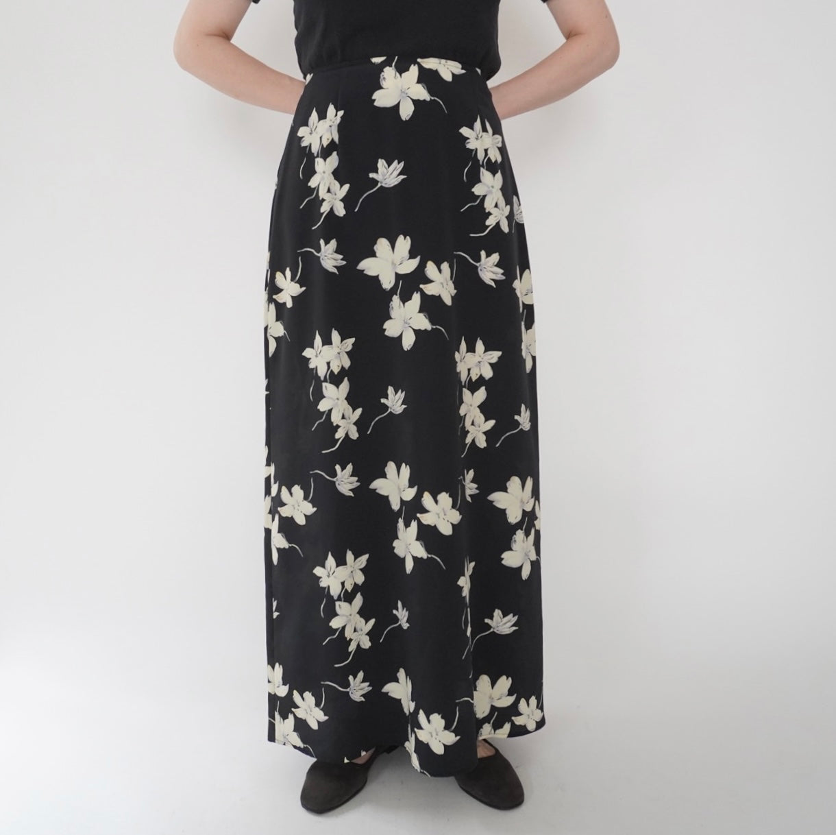 90s Flower Pattern Skirt Made in Canada