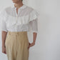 80s Ruffle Blouse