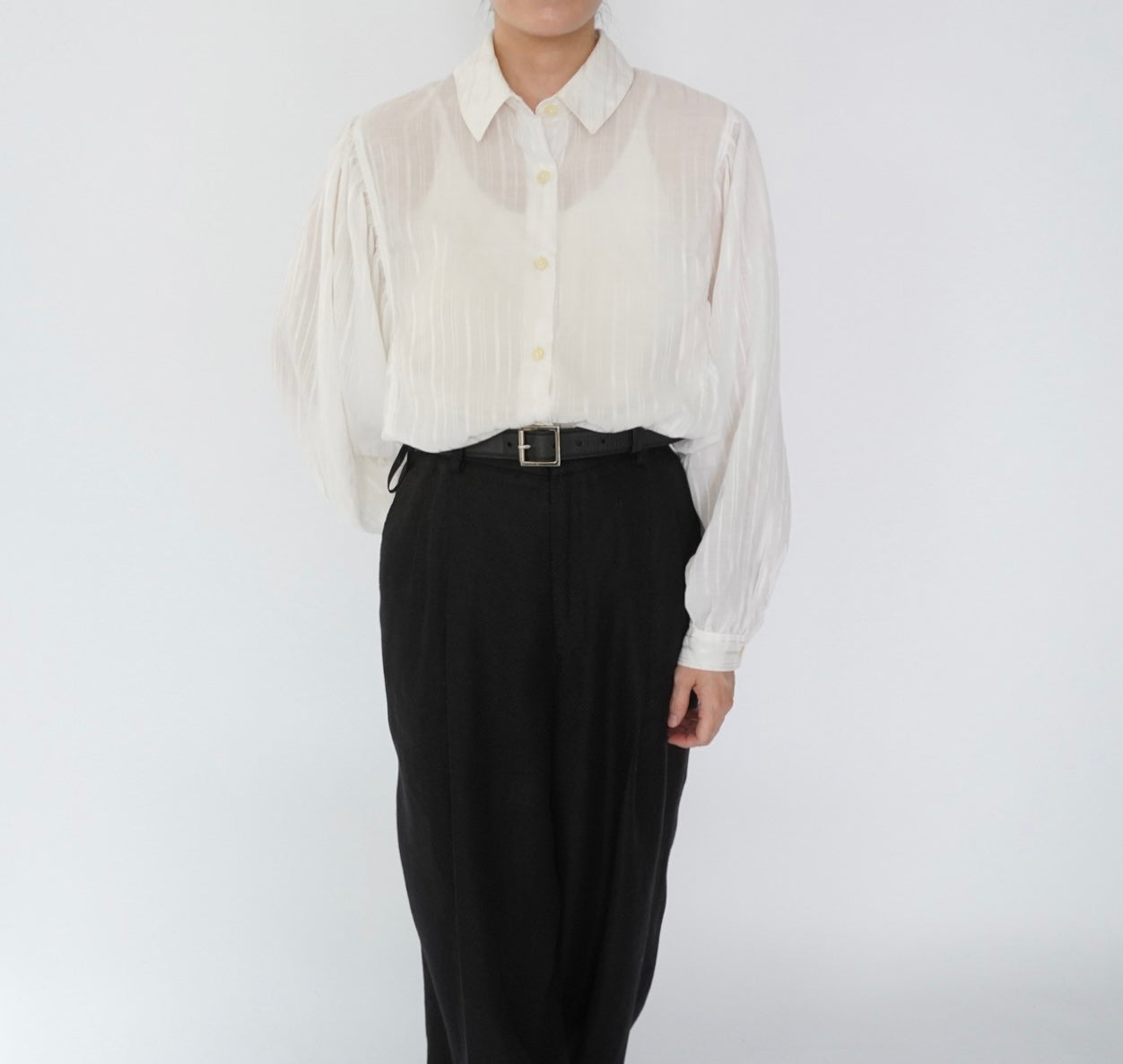 90s Sheer Shirt Made in Italy