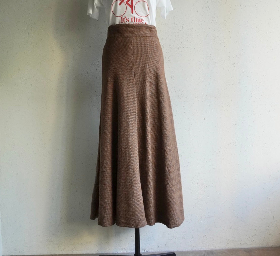 60s High Waist Maxi Skirt