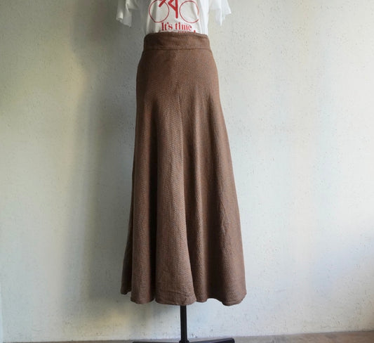 60s High Waist Maxi Skirt