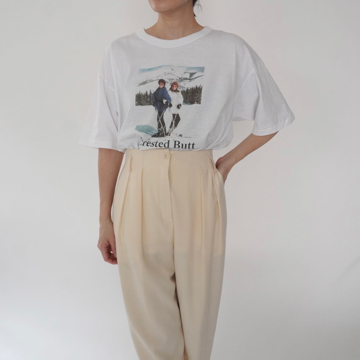 90s Photo Printed T-shirt Made in USA