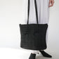 40s Woven Black Bag