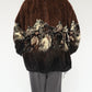 90s Horse Design Fleece Zip Top Made in USA
