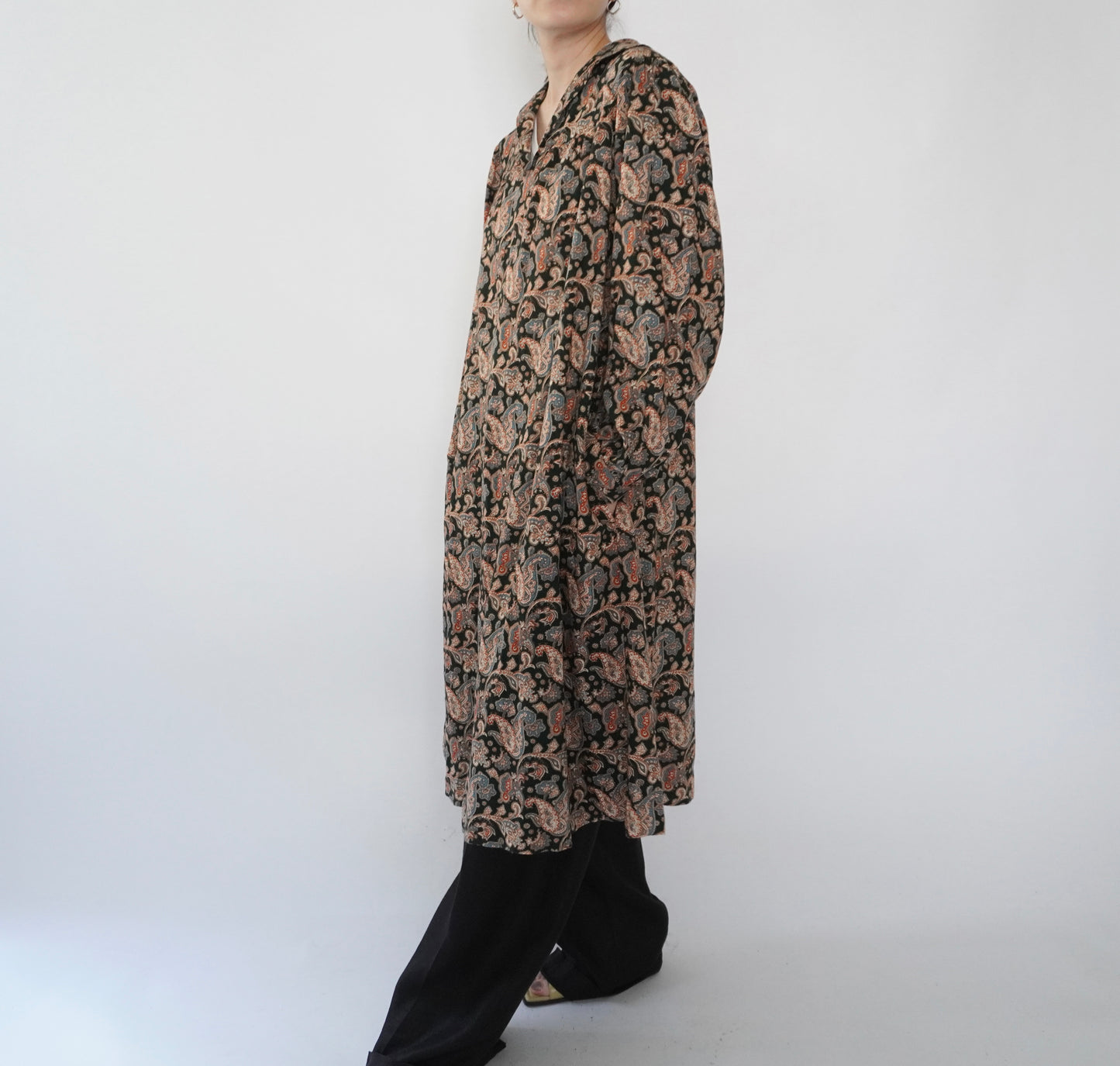 80s Printed Dress Made in Sweden