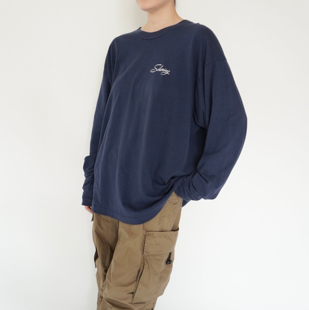 90s Long Sleeves Printed T-shirt Made in USA