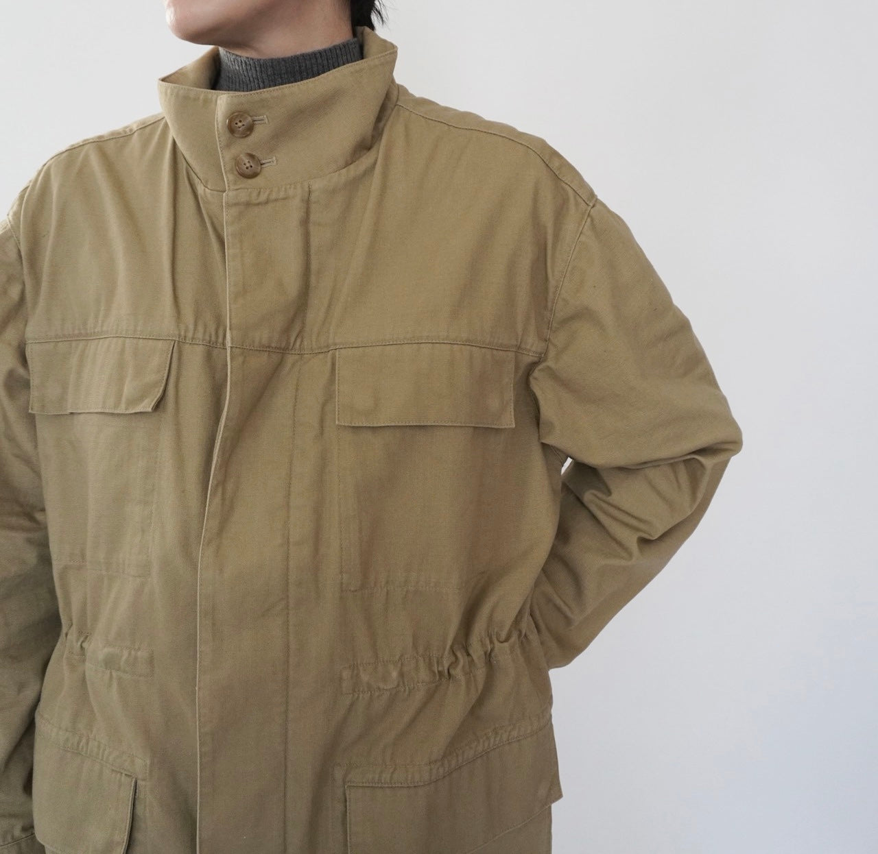 " LL Bean " Cotton  Military Jacket