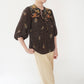70s Printed Blouse