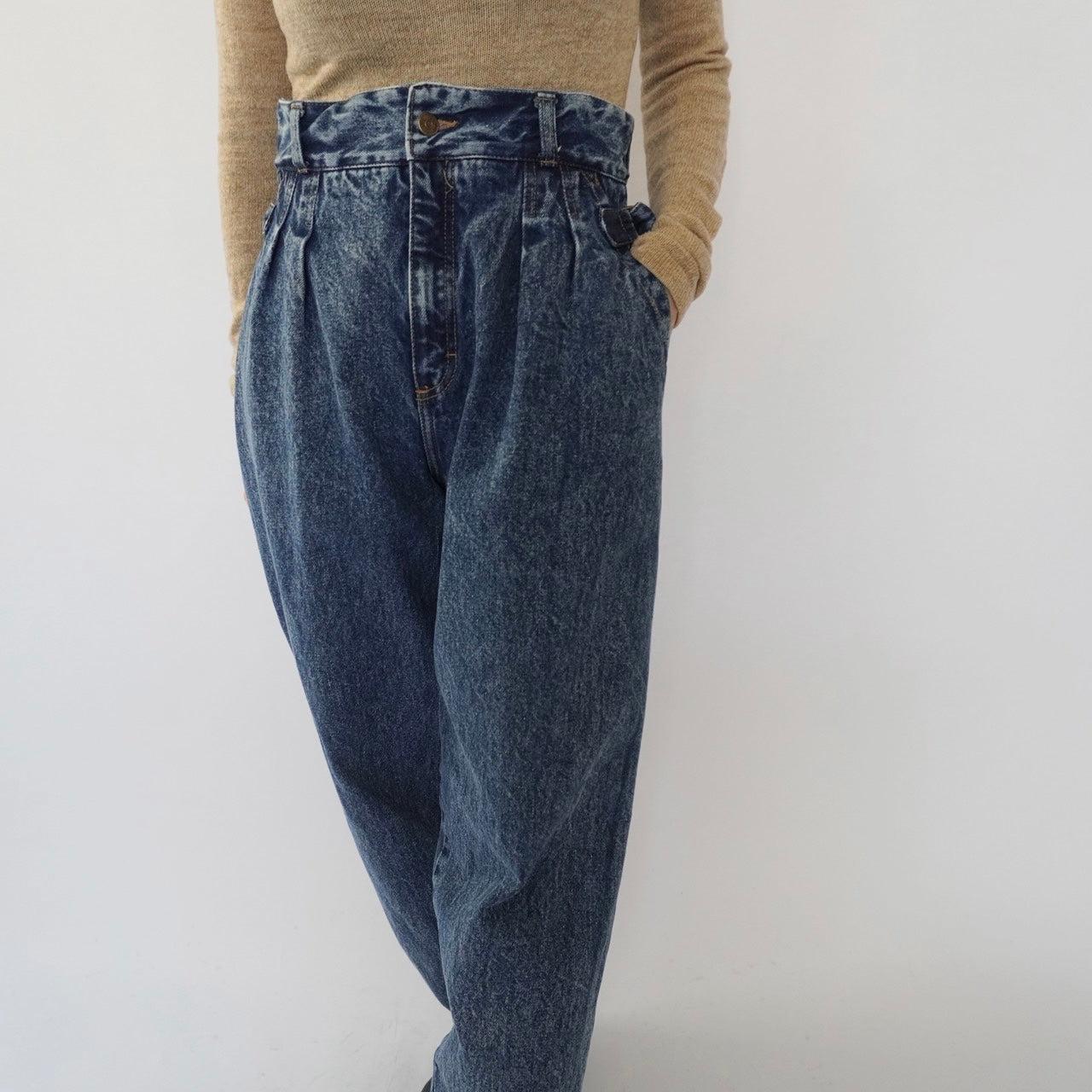 90s High Waisted Denim Pants