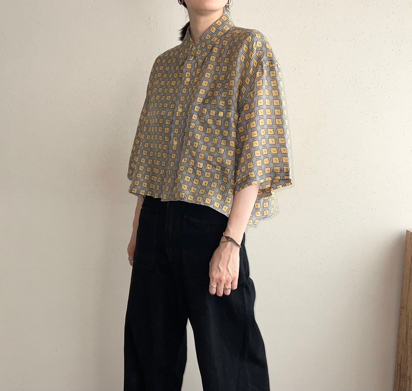 90s Silk Printed Shirt