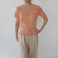 90s Tie Dye Top Made in Italy Dead Stock