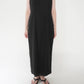 90s Black Linen Dress