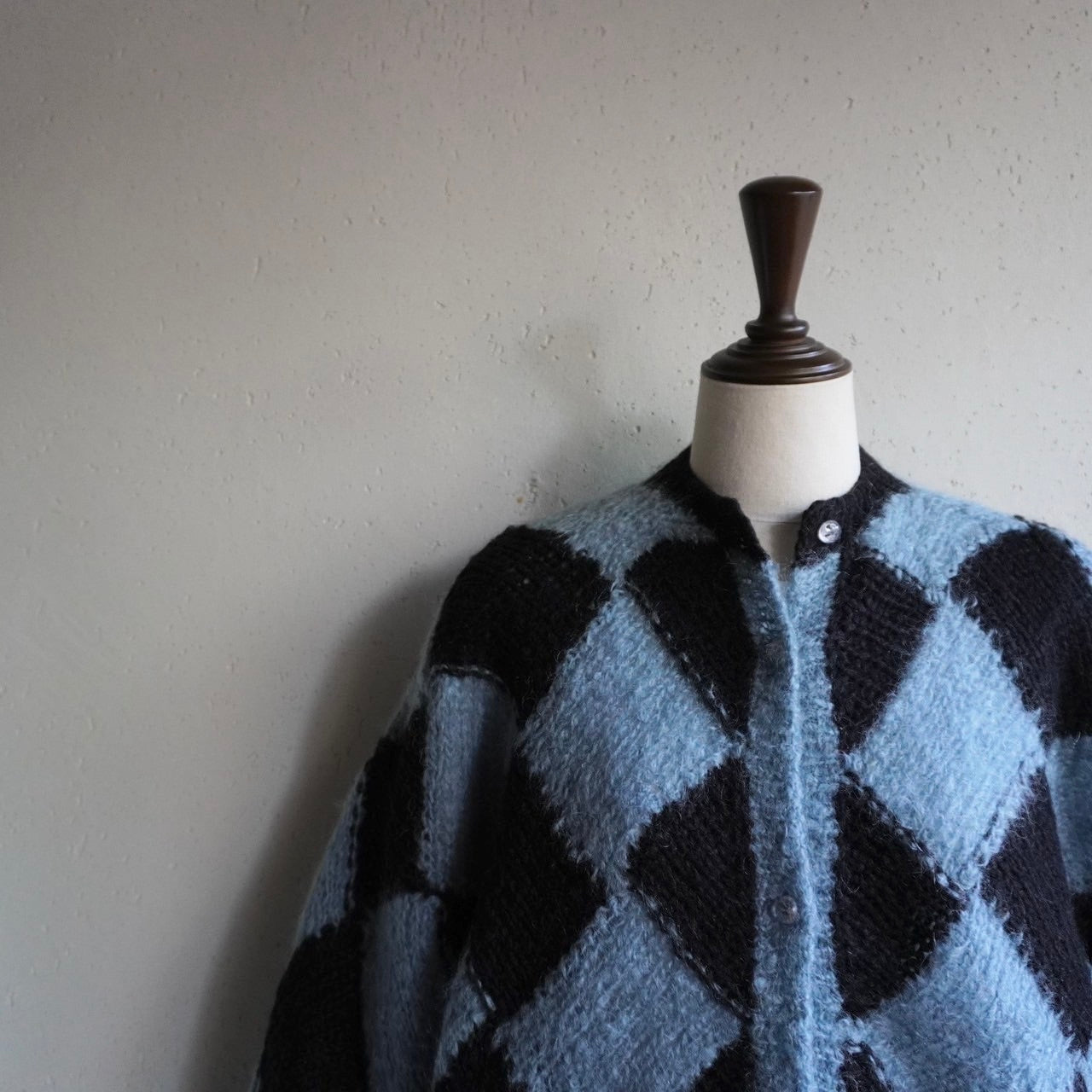 80s Pattern Knit Cardigan