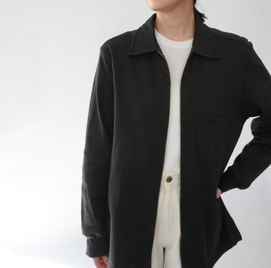 90s Zip Sweater Shirt