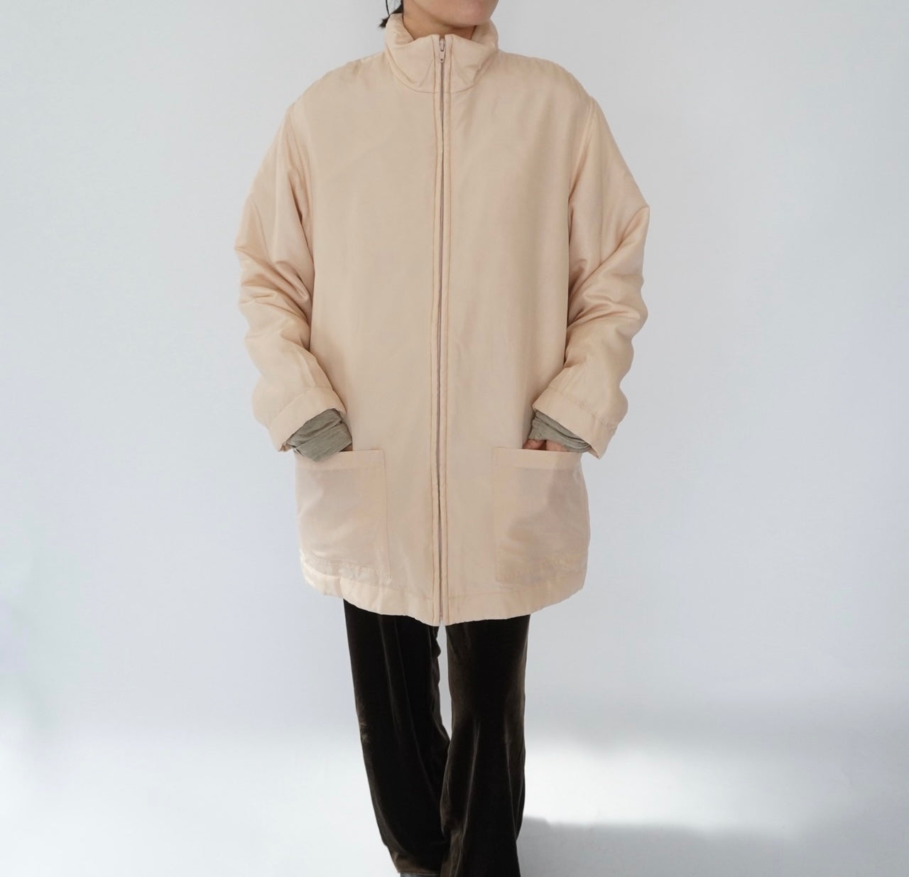 90s Silk Puffer Jacket