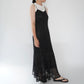 90s EURO Lace Design  Maxi Dress