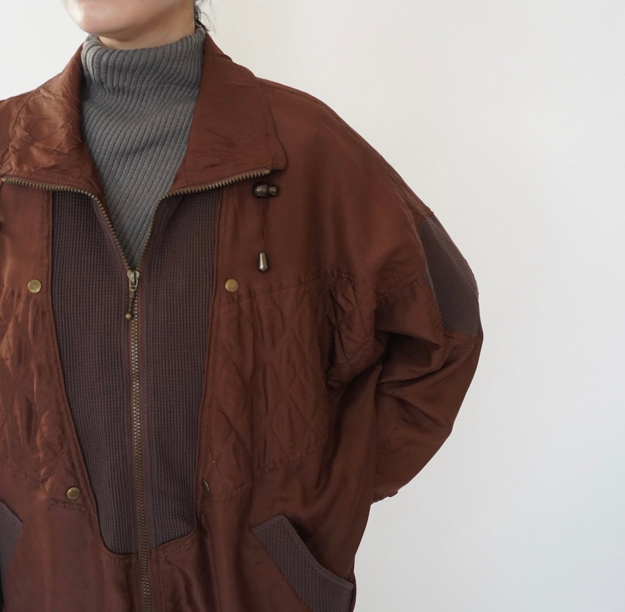 90s Silk Design Light Jacket