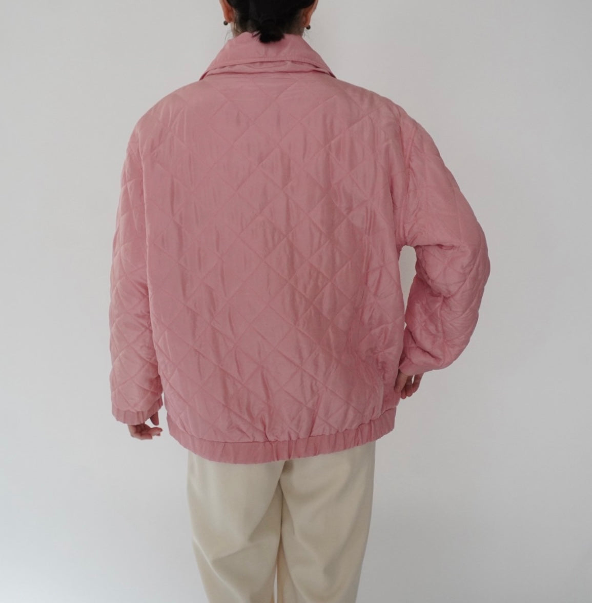 90s Silk Quilted Jacket
