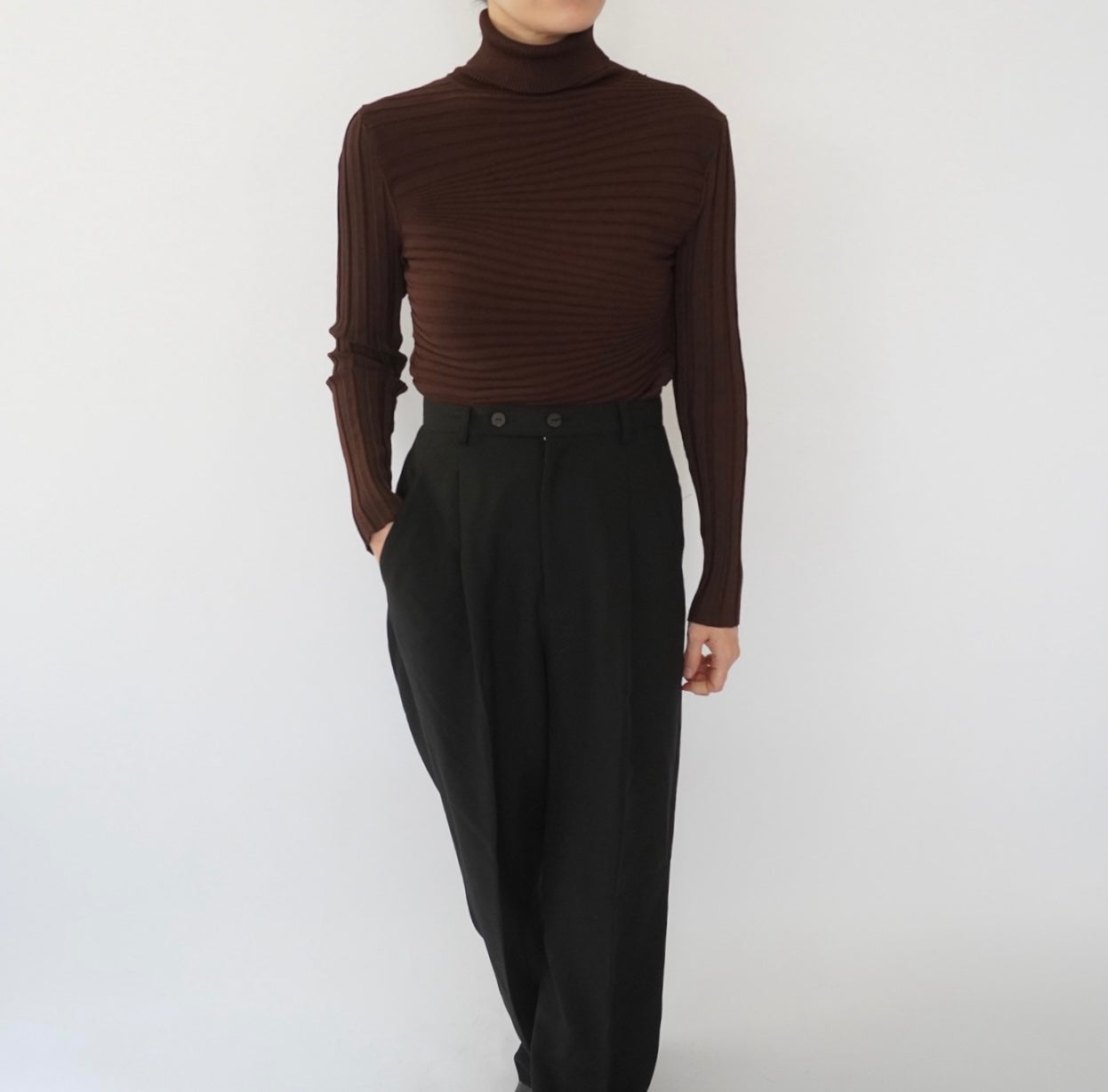90s Wavy Ribbed Top