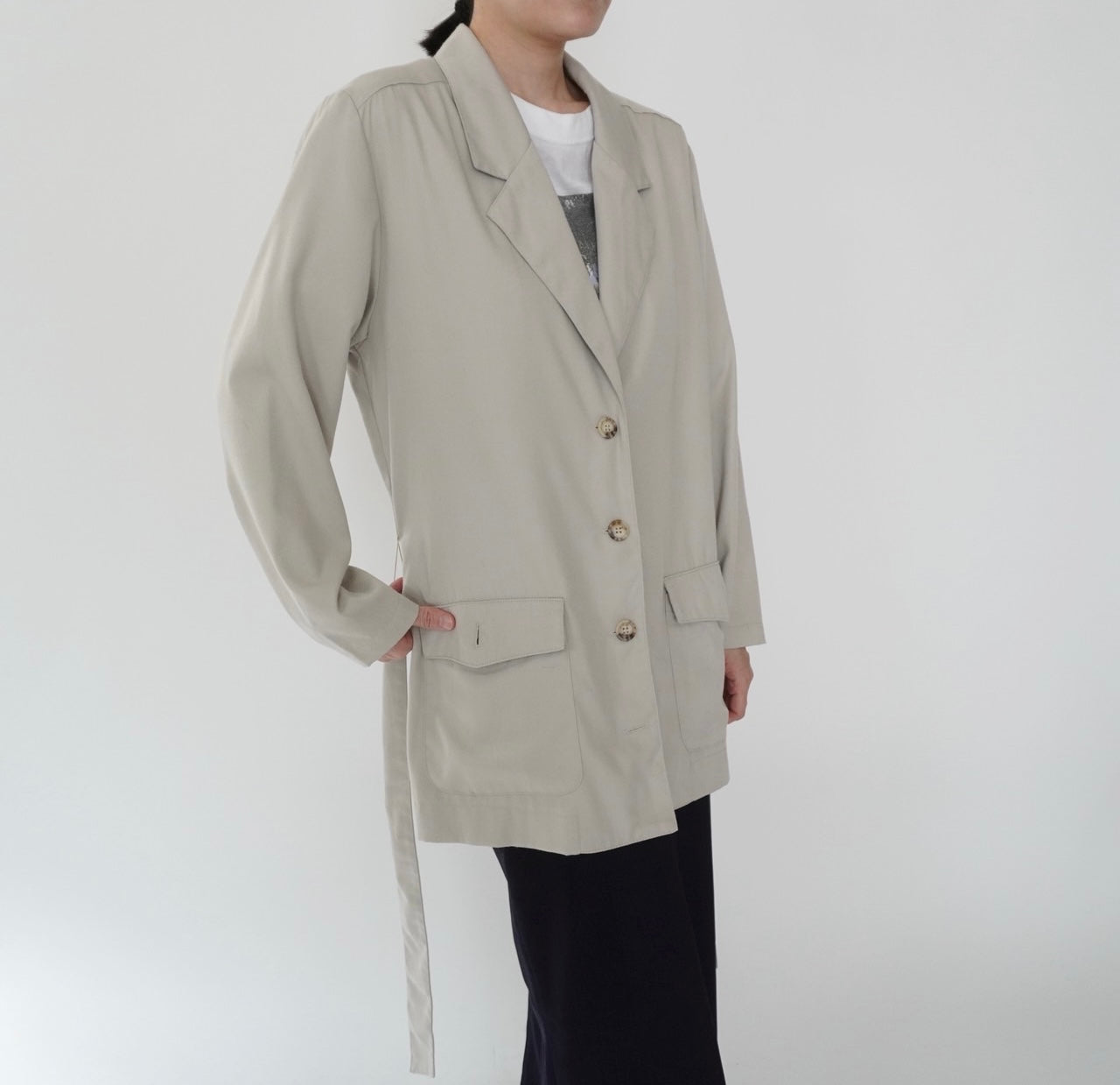 90s Belted Light Jacket