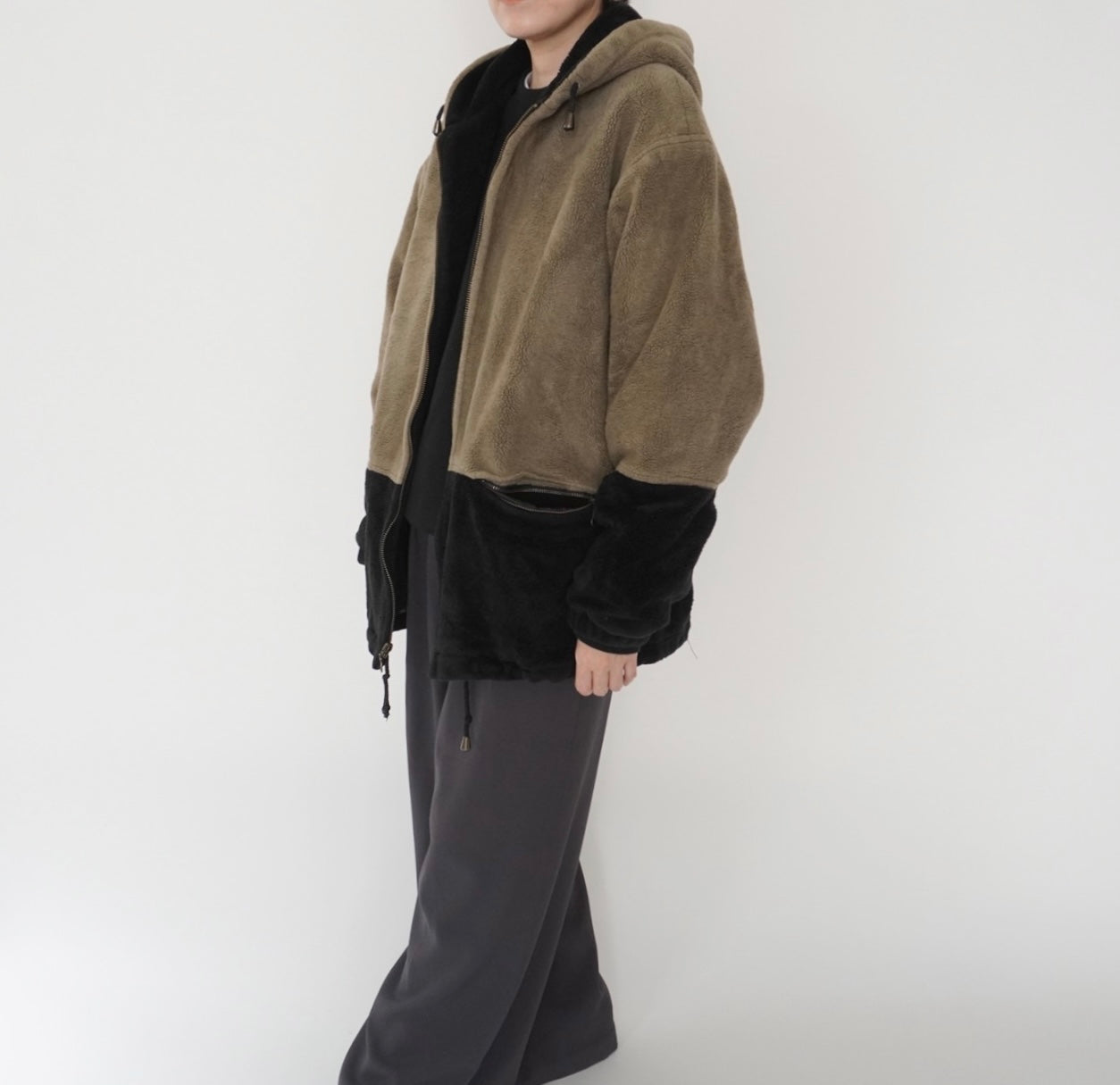 90s Two Tone Fleece Jacket