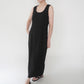 90s Black Linen Dress