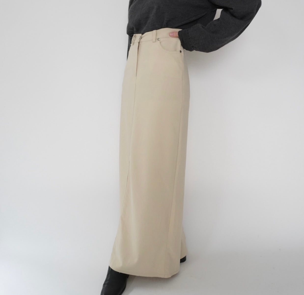 90s Slit Maxi Skirt