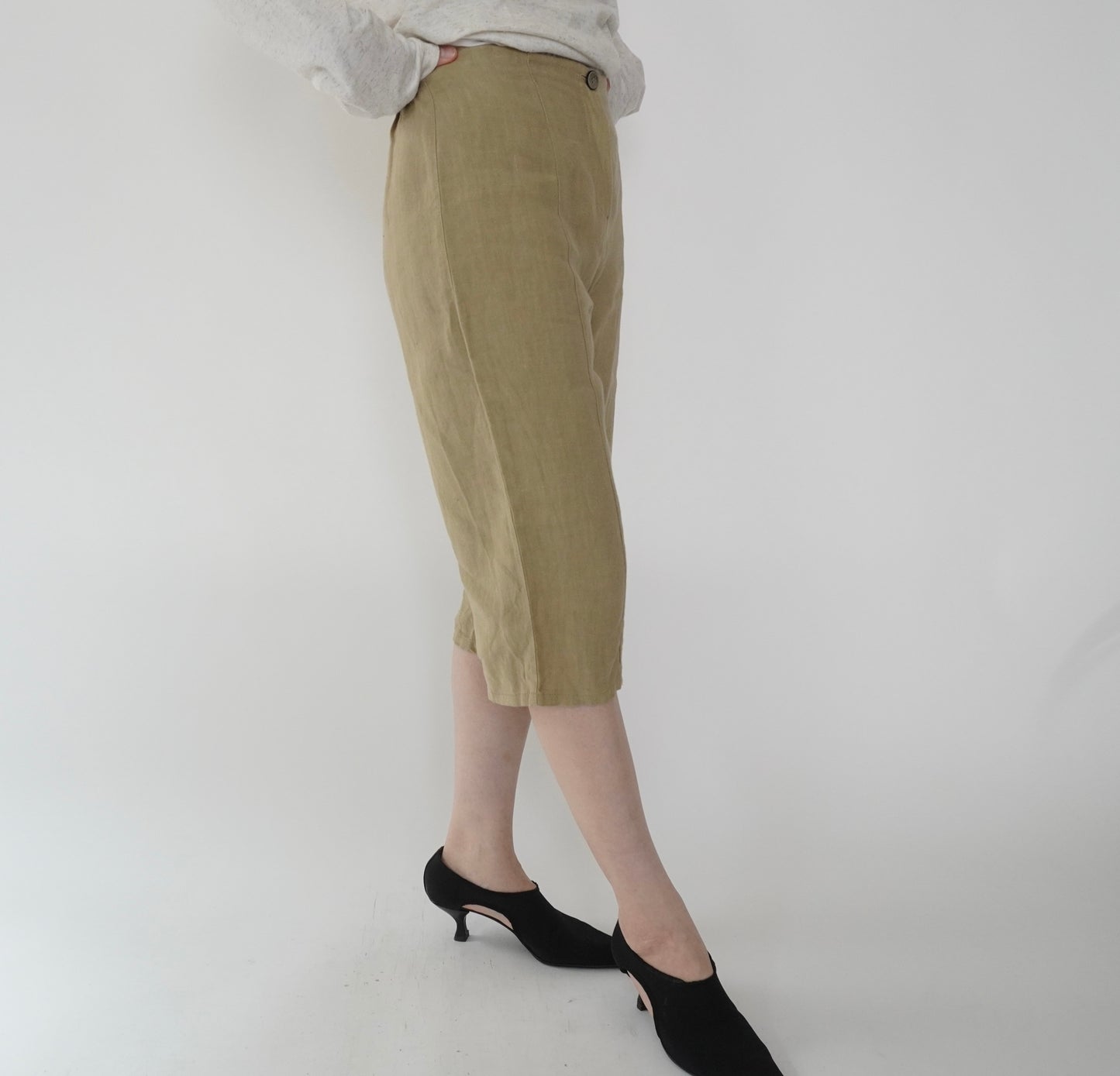 90s Linen Shorts Made in Italy