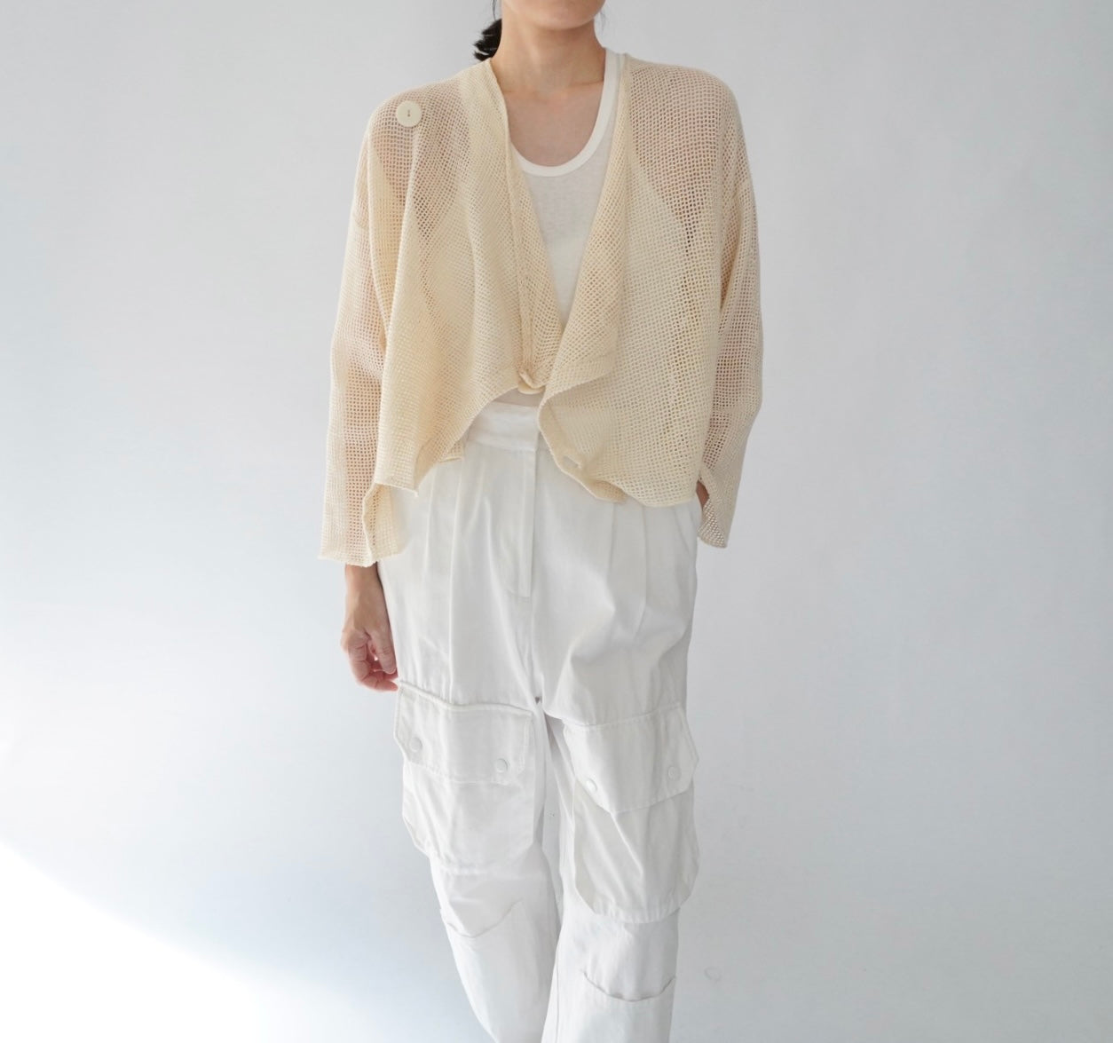 80s "garconne by yokohama" Cotton Cardigan,Jacket