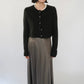 90s Black Cropped Cardigan