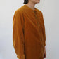 60s Lace Up Corduroy Top