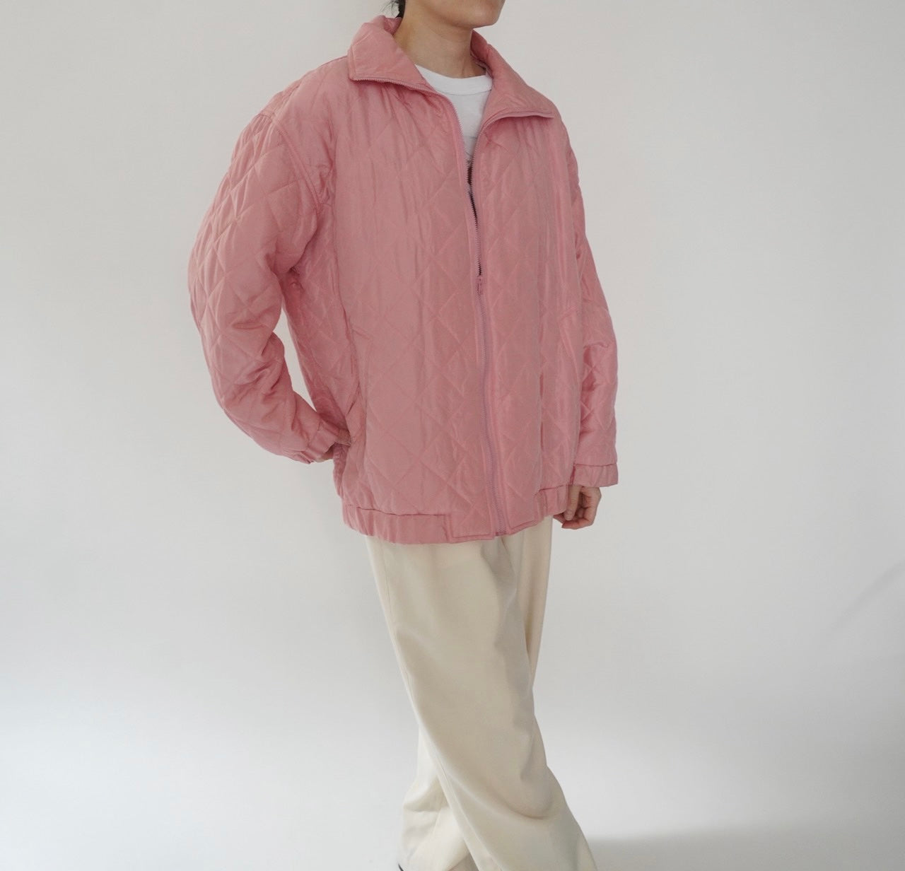 90s Silk Quilted Jacket