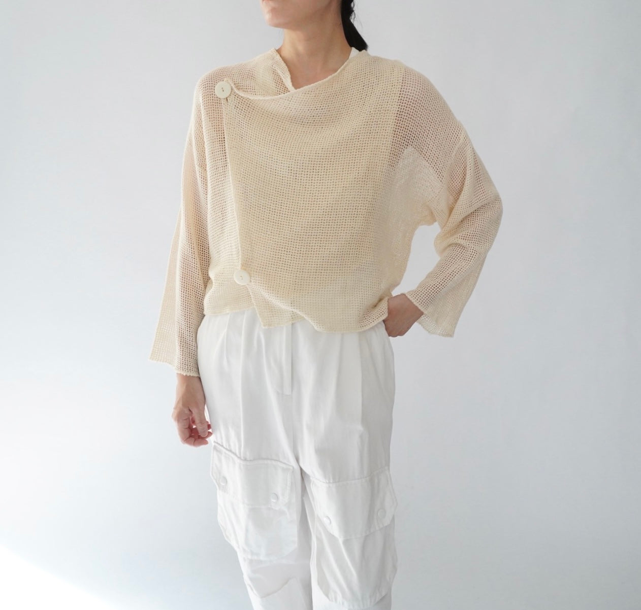 80s "garconne by yokohama" Cotton Cardigan,Jacket