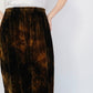 90s Velor Maxi Skirt