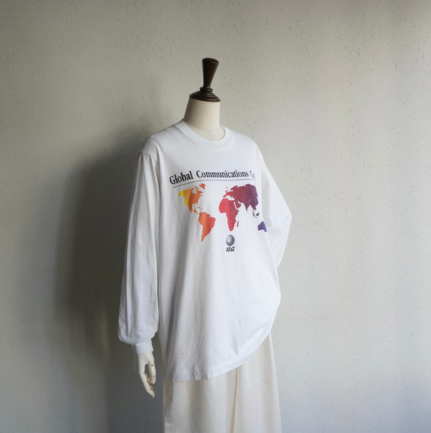 90s"AT&T"  Printed Long T-shirt Made in USA