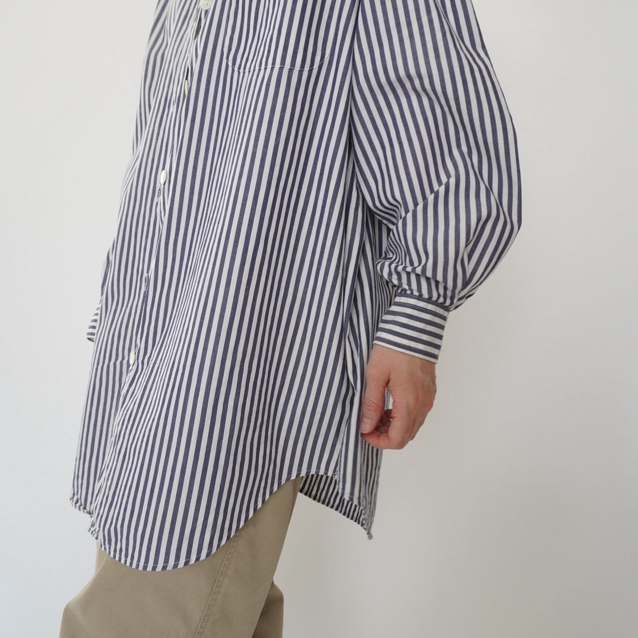 90s "GAP" Striped Long Cotton Shirt